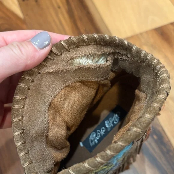 Naughty Monkey Multicolor Fringed Heeled Boots - Picture 8 of 12